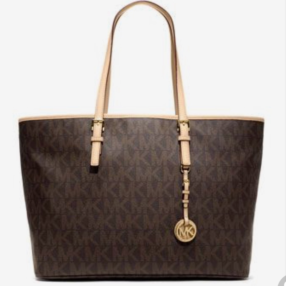 Michel Kors jet set brown tote
